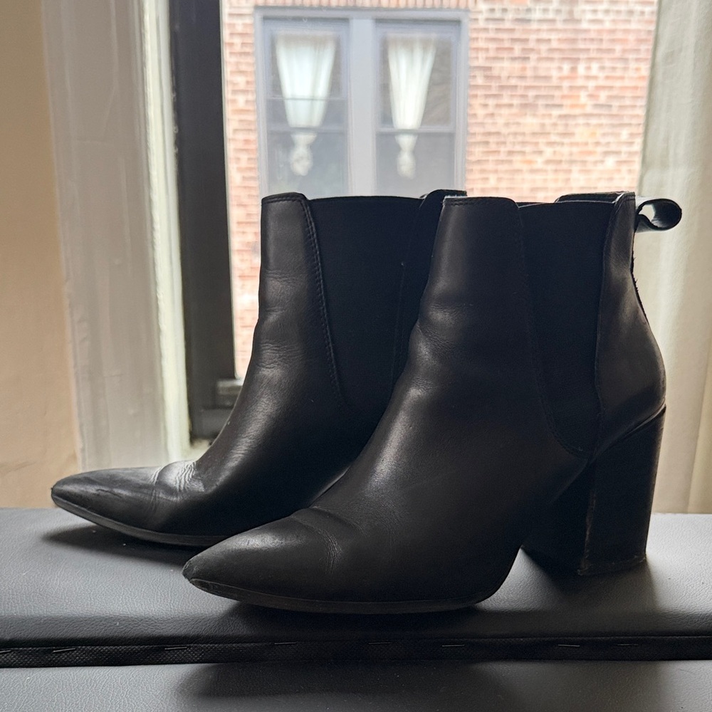 Steve Madden Black Ankle Booties